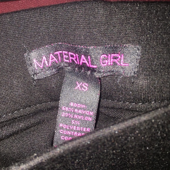 Size XS Material Girl Leggings w Pleather Panels - Picture 5 of 5